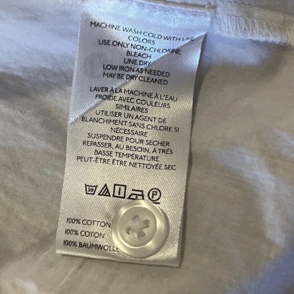 Anthropologie Maeve Leandra Blouse XXS Shirred Yoke Feminine Classic Classy - Picture 6 of 8